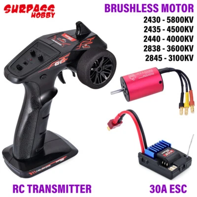 SURPASS HOBBY RC Remote Controller Waterproof Motor and ESC Comb Set for RC Car - Image 1 of 4