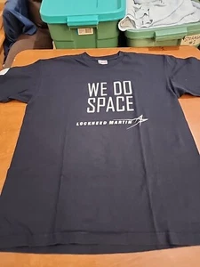 Lockheed Martin 'We Do Space' Y2K Men's XL Black Made In USA T-Shirt EUC. SB3 - Picture 1 of 8