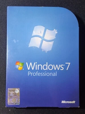 SIGILLATO! Microsoft Windows 7 Pro ITA DVD BOX retail FQC-00227 NUOVO licenza - Immagine 1 di 4