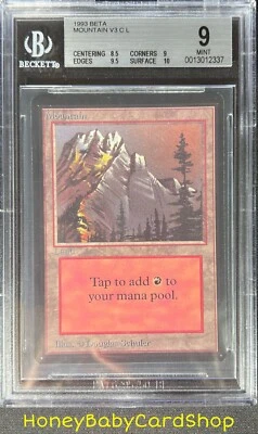 MTG Limited Edition Beta 1993 Mountain (A) BGS 9.0 MINT Old School 93/94 - Image 1 of 4