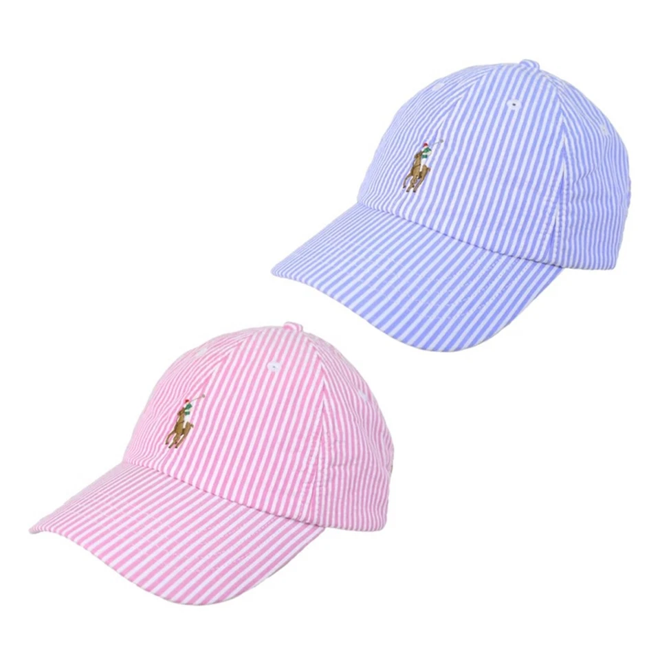 Polo Ralph Lauren регулируемый Seersucker бейсбольная кепка шляпа с пони - 2 варианта - Изображение 1 из 1