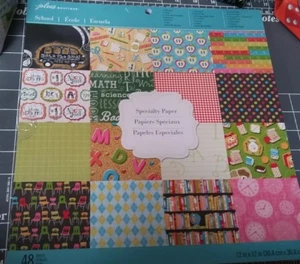 Almohadilla de papel de especialidad escolar Jolees boutique 12x12 aula preescolar primaria - Imagen 1 de 7