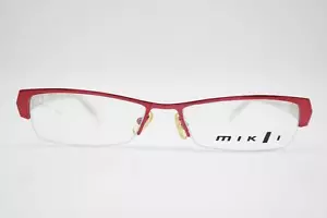 Vintage Glasses Alain Mikli M0337 Red Transparent Half-Rim Glasses Frame - Picture 1 of 6