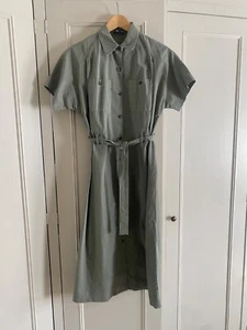 APC Hemdblusenkleid grün Baumwolle 38 - Bild 1 von 6