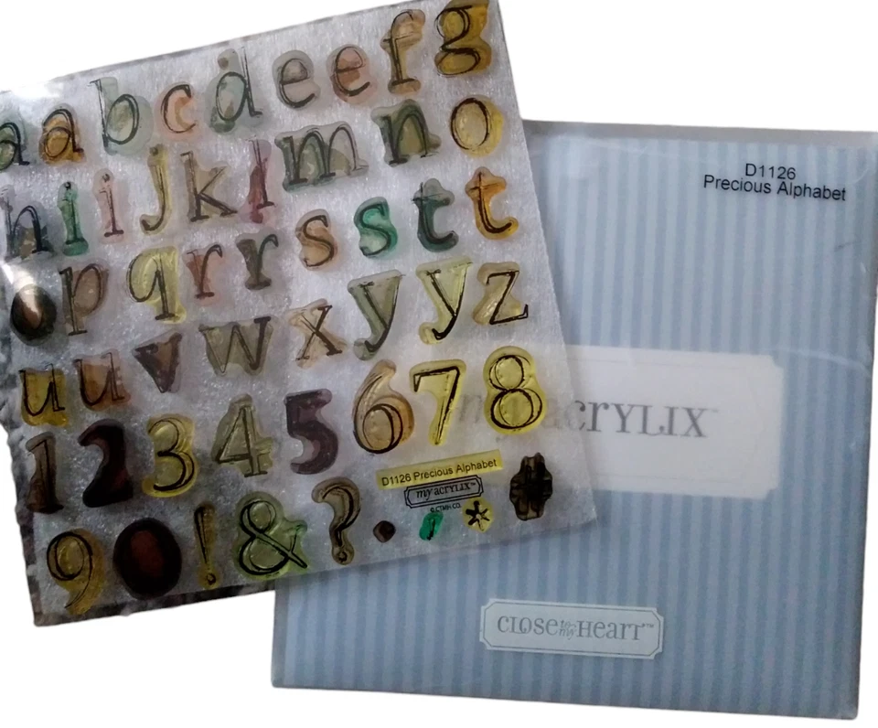 JUEGO DE SELLOS CTMH D1126 Precioso alfabeto, ¡retirado! Cerca de mi corazón Foto 1 de 1