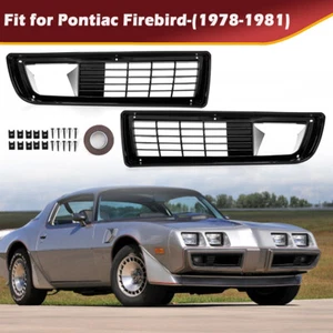 Set For 1979-19811980 Pontiac Firebird Trans Am Front bumper Grille Grill Cover - Picture 1 of 11