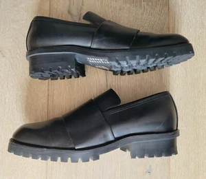 Ladies Cos Black leather loafers size 38 RRP £125 new ONLY WORN ONCE EU size 38 - Picture 1 of 4