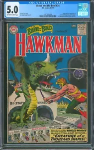 BRAVE and the BOLD #34 ⭐ CGC 5.0 ⭐ 1ª aplicación de Silver Age Hawkman! DC Comic 1961 - Imagen 1 de 3