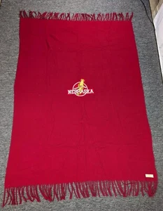 Vtg Pendleton Wool Stadium Blanket University Of Nebraska Cornhuskers Huskers - Picture 1 of 4