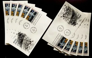StampTLC US C76 Dealer Lot 10 1st Man Moon Landing NASA Space Apollo11 FDC 1969 - Bild 1 von 3