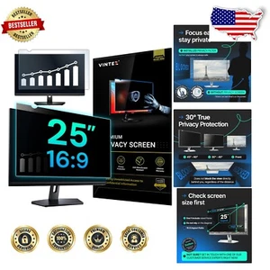 25-Inch Computer Privacy Screen - Anti-Glare Filter with Blue Light Protection - Picture 1 of 11