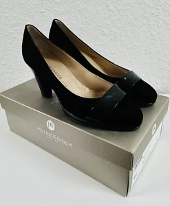 Peter Kaiser Velda Pumps Gr. 4,5 (5,5) 38 - 38,5 Schwarz Leder - Bild 1 von 12