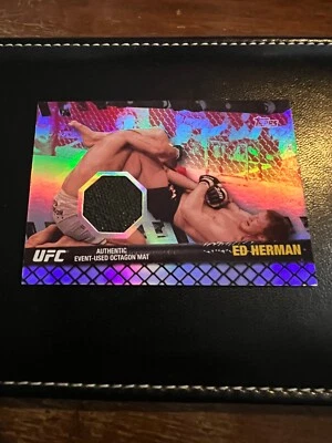 2010 Topps UFC Series 4 Fight Mat Relics Red /8 Ed Herman #FM-EM - Image 1 of 2