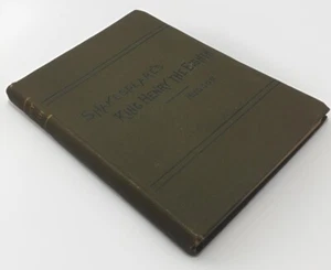 1889 Shakespeare’s King Henry The Eighth Hudson Published Boston Hardcover Book - Imagen 1 de 5