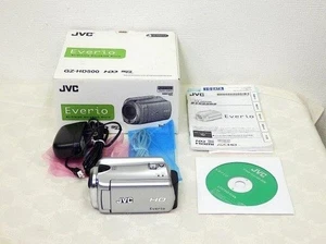 JVC GZ-HD500-S Everio HDD 80GB SDHC Camcorder HD 20x 200x Silver Tested Japan - Picture 1 of 8