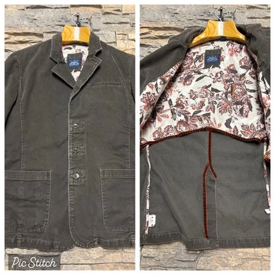 Chaqueta Blazer Indigo Palms Denim Tommy Bahama Para Hombre Lavada XL Marrón Informal Foto 1 de 4