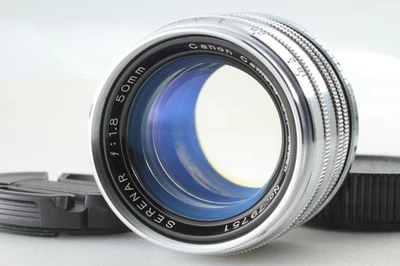 [Near MINT] Canon 50mm f1.8 Serenar Silver L39 Leica Screw Mount Lens From JAPAN - Image 1 of 4