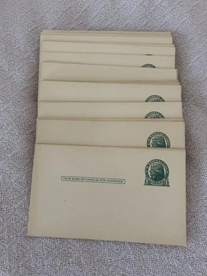 U.S. 1 cent Post Cards Uncirculated Thomas Jefferson Green c1914 75+ Lot - Image 1 of 2