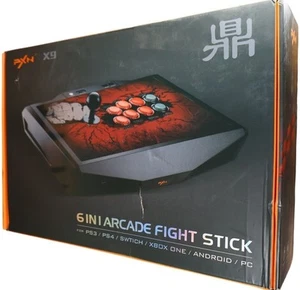 PXN X9 6-in-1 Sanwa Arcade Fight Stick - PS4 PS3 Switch Xbox One Android PC - Picture 1 of 5