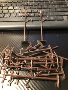 USED HO Scale Telephone Poles HH - Foto 1 di 1