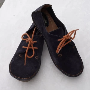 Clarks Artisan Damen blau Wildleder Leder Schnürschuhe Komfort Freizeitschuhe Größe 7 - Bild 1 von 9