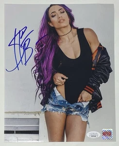 SASHA BANKS foto firmata 8x10 wrestling autografo wrestler AEW WWE JSA COA - Foto 1 di 5