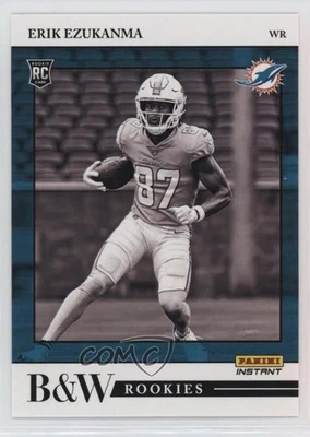 2022 Panini Instant NFL Black and White Rookies /649 Erik Ezukanma #BW35 RC - Image 1 of 2