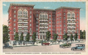 Postcard Ridgely Apartments Birmingham Alabama Jemison Real Estate & Insurance - Picture 1 of 2