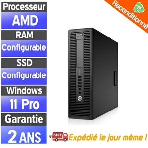 ☑️⭐☑️HP EliteDesk 705 G3 SFF - AMD PRO A10-8770 R7 - RAM & SSD Configurables☑️⭐☑ - Photo 1/7
