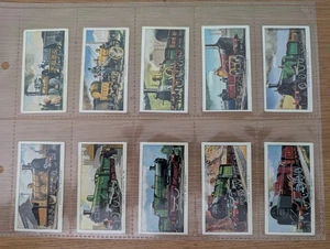 Kellogg Trade Cards."THE STORY OF THE LOCOMOTIVE". SERIES 1 & 2..Full Sets of 16 - Picture 1 of 8