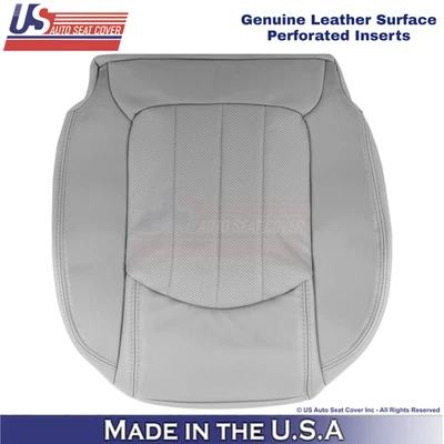 Para GMC Acadia 2008-2012 cuero genuino perfecto Cubierta de asiento inferior del conductor gris Foto 1 de 4