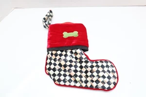 MacKenzie Childs Courtly Check Weihnachtsstrumpf 9,5" - Bild 1 von 10