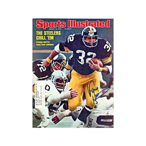 Franco Harris Steelers Autografiado Firmado Enero 1976 Sports Illustrated JSA - Imagen 1 de 3