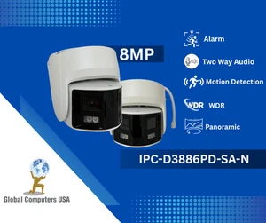 Kamera IPC-D3886PD-SA-N 8MP Panorama Zwei Wege Audio IP 2,8mm PoE Hikvision OEM - Bild 1 von 5