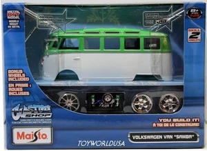 Maisto Custom Shop Volkswagen Van "Samba" Metal Model Kit 1/25 Scale - Picture 1 of 2