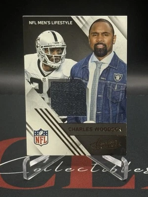 2016 Panini Absolute Lifestyle Materials 1 Charles Woodson LA Raiders - Image 1 of 2