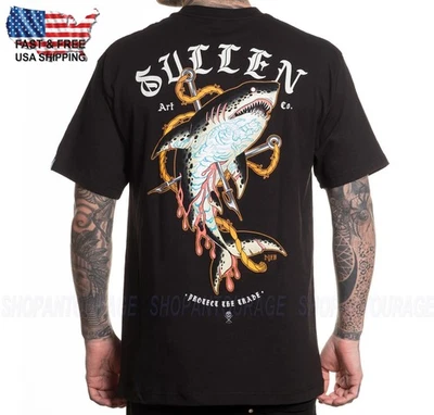 Sullen Art Collective Dyem Shark Standard Fit SCM8000 Short Sleeve Men`s T-shirt - Image 1 of 4