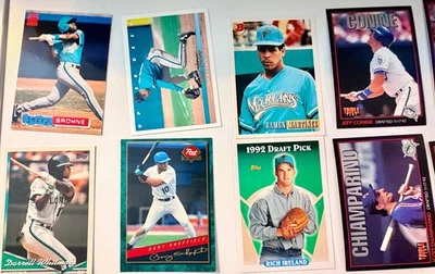 14-Card Florida Marlins Lot – 1993–1994 Inaugural Era – Sheffield, Conine & More - Image 1 of 2