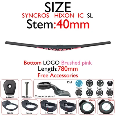  Manillar MTB de cabina integrado de carbono ligero barra de enduro de 15 mm mini elevación  Foto 1 de 4