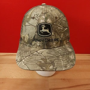 John Deere Hat Cap Realtree Camo Meshback Snapback Genuine Cap - Picture 1 of 10
