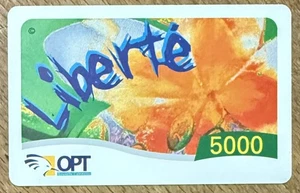 KALEDONIEN KARTE FREIHEIT 5000 FRANCS 31.12.2007 PREPAID TELEKARTE TELEFONKARTE - Bild 1 von 2