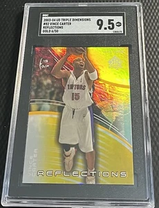 2003-04 Vince Carter 06/50 Raptors SGC 9.5 UD Triple Dimensions Gold #82 - Picture 1 of 3