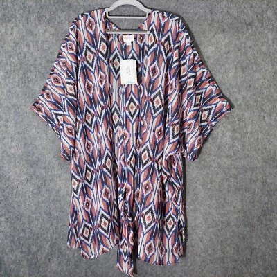 Plumero Lularoe XL Daphne Cinturón Lagenlook Kimono Boho Festival Suroeste Foto 1 de 4
