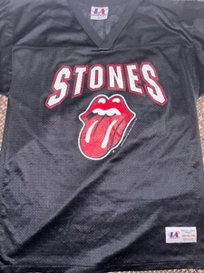 Vintage Rolling Stones Football Jersey 98 Athletic Size medium - Picture 1 of 6