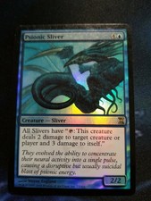 Psionic Sliver ~ Foil ~ LP ~ Time Spiral ~ EDH ~ Tribal ~ MTG ~ Magic