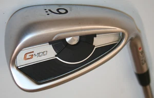 Ping G400 9 iron with True Temper XP 95 S300 stiff flex steel shaft - red lie - Picture 1 of 4
