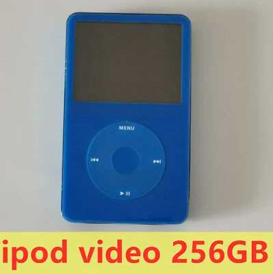 Latest Apple iPod Video 5th Gen 256GB Blue Upgraded SD Card SSD - Warranty - Image 1 of 3