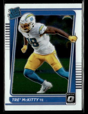Tre' McKitty 2021 Donruss Optic #284 Rookie Los Angeles Chargers - Image 1 of 2
