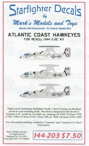 Starfighter Aufkleber 144203 x 1/144 Atlantikküste E2C Falken für Revell - Bild 1 von 1