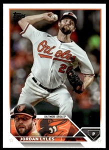2023 Topps Baseball Card Jordan Lyles Baltimore Orioles #212
